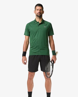Lacoste Tennis x Novak Djokovic Polo voor op de baan