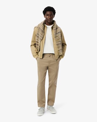 Regular Fit Katoenen Gabardine Chinobroek