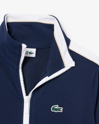 Sport Interlock Piqu&eacute; Sweatshirt met Rits