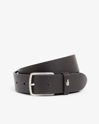 Elegance Leather Belt and Key Ring Gift Set