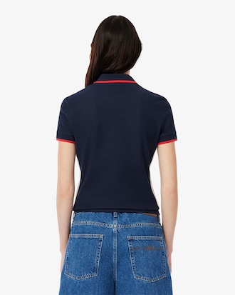 Slim Fit Frans Vervaardigd Polohemd