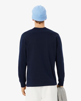 Langmouwig Katoenen T-shirt