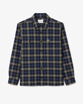 Oversized Overhemd met Blokmotief