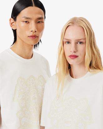 Runway T-shirt met Schildprint