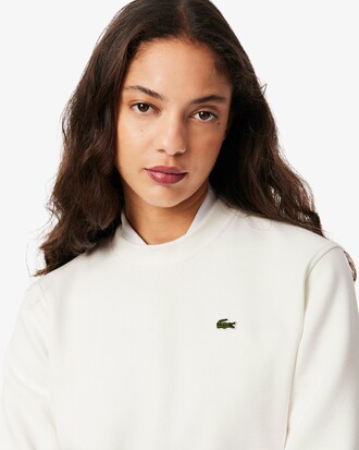 Relaxed Fit Piqué Crewneck Sweatshirt