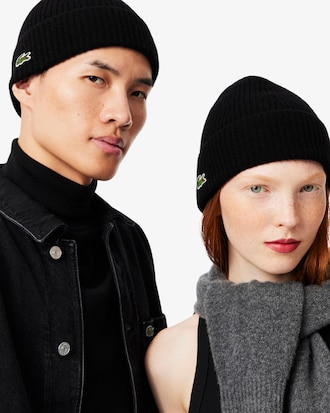 Geribbeld Gebreide Muts van Gekaarde Wol