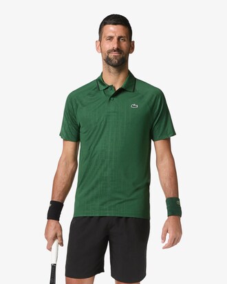 Lacoste Tennis x Novak Djokovic Polo voor op de baan