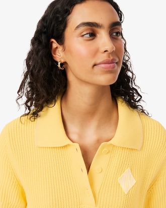 Katoenen Polojurk met Badge Accenten