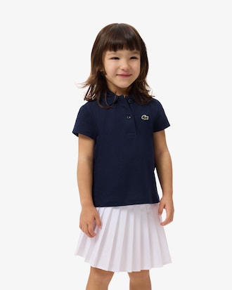 Piqu&eacute; Polo met Geschulpte Kraag