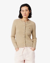 Gebreide Kabelcardigan met Gewassen Effect