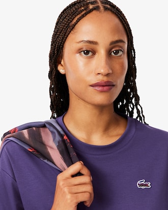 Relaxed Fit T-shirt met Landschapskrokodil