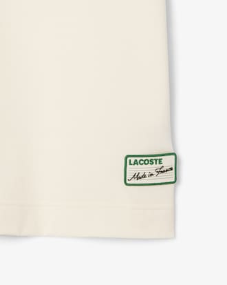 Frans Vervaardigd T-shirt met Gestreepte Hals