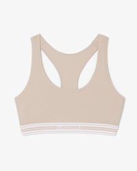 Stretch Katoenen Bralette met Contrasterende Band