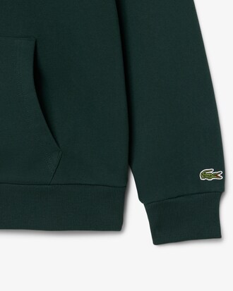 Hoodie met Rits en Badge Accenten