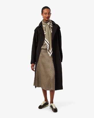 Geprinte geplooide Midirok