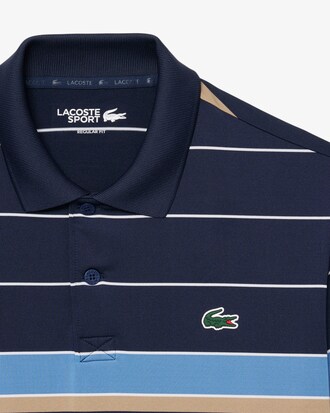 Regular Fit Ultra Dry Gestreept Golf Polohemd