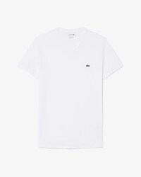 Lichtgewicht Katoenen Pima T-shirt met V-hals