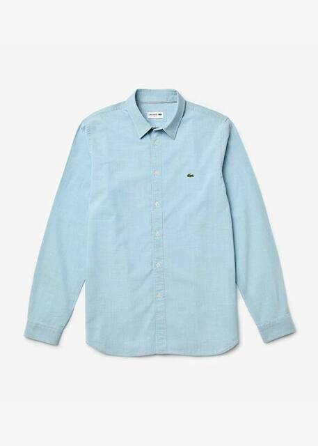 Camisa Lacoste em ganga leve