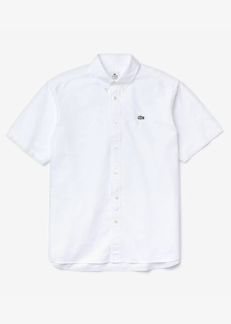 Camisa Lacoste LIVE de mangas curtas e corte largo