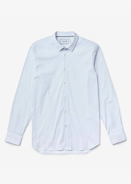 Camisa Lacoste de corte justo com padr&atilde;o