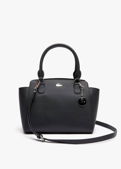 Saco Lacoste com fecho em lona piqu&eacute;