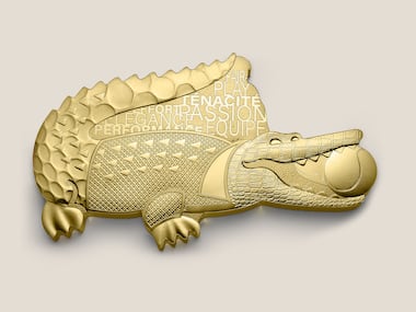 The Lacoste crocodile designed by a craftsman from La Monnaie de Paris