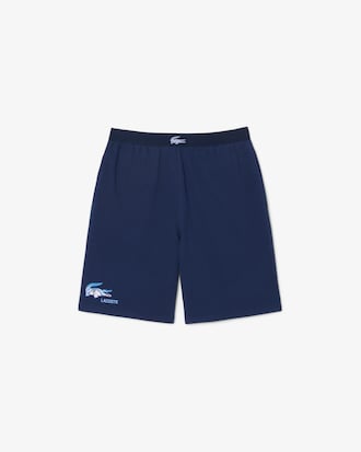 Calções Loungewear em Felpa Straight Fit