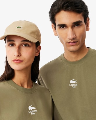 T-shirt de Algod&atilde;o com Estampado de Assinatura