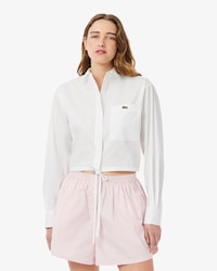 Camisa de Popelina Ajustável Oversized