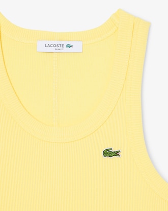 Top sem Mangas em Algod&atilde;o Slim Fit