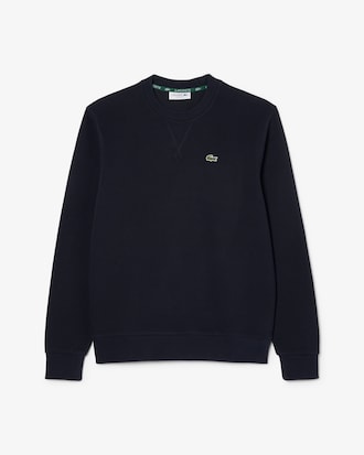 Sweatshirt em Piqu&eacute; com Decote Redondo Relaxed Fit
