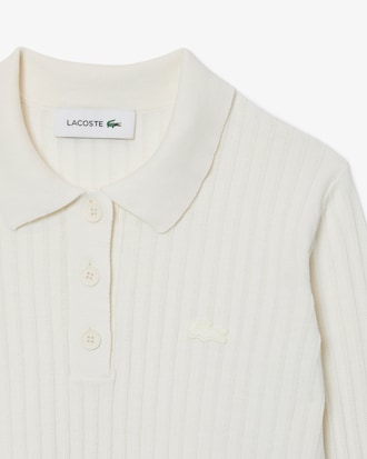 Polo em Malha Canelada Regular Fit