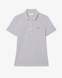 Polo piqu&eacute; de algod&atilde;o stretch Lacoste para Mulher