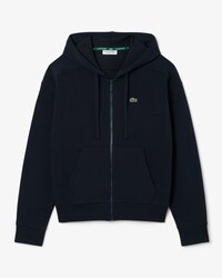 Camisola com Capuz em Piqu&eacute; com Fecho