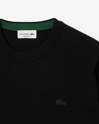 Sweater de Lã Merino com Decote Redondo