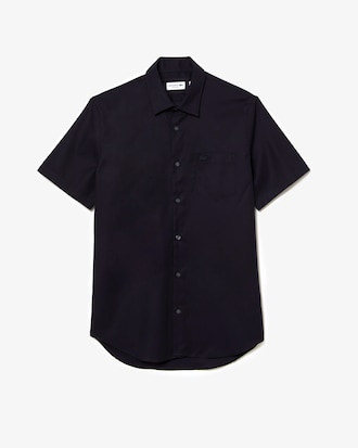 Camisa de Manga Curta em Algodão Regular Fit