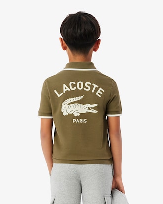 Polo Petit Piqu&eacute; com Gola &agrave;s Riscas