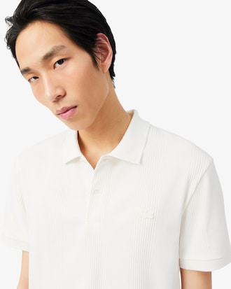 Polo de Malha Canelada Regular Fit