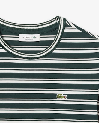 T-shirt de Manga Comprida em Jersey &agrave;s Riscas