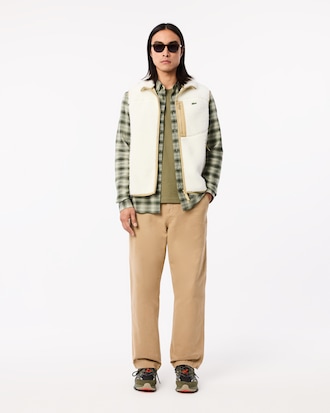 Camisa de Flanela de Algodão e Lã Regular Fit