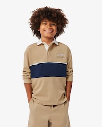Polo de Rugby Listrado de Manga Comprida