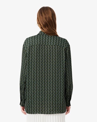 Camisa Fluida Oversize com Estampado