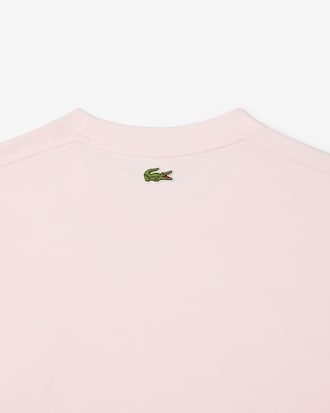 T-shirt de Algodão com Estampado de Assinatura