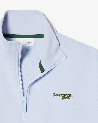 Sweatshirt Relaxed Fit com Emblema e Fecho