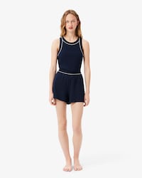 Conjunto de Pijama de Algodão Canelado