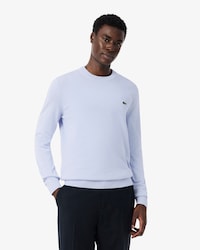 Sweater de Algod&atilde;o Monocrom&aacute;tica com Decote Redondo