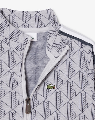 Sweatshirt com Gola Alta e Fecho com Monograma unissexo