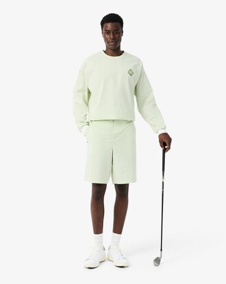 Bermudas de Golfe Listradas Relaxed Fit com Tecnologia Ultra-Dry