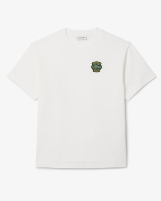 T-shirt de Algodão com Emblema