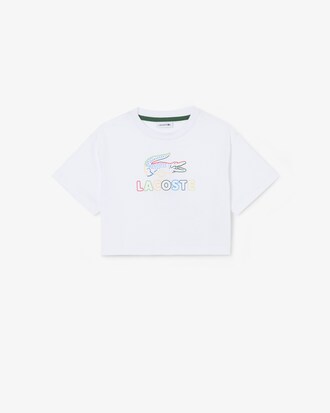 T-shirt de Algod&atilde;o com Estampado Oversize   